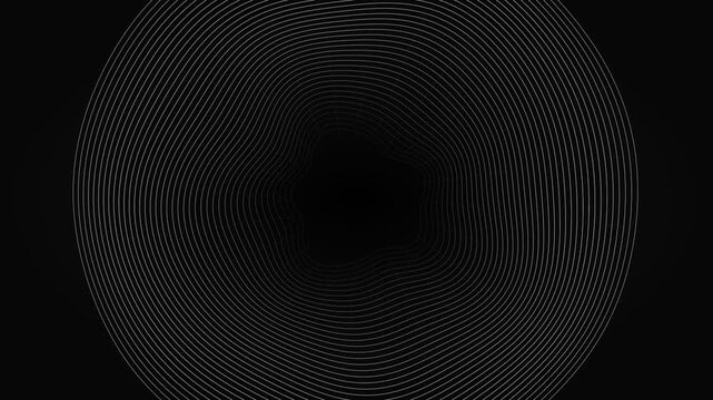 Abstract digital pattern with concentric rings on a dark textured background