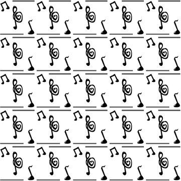 music notes pattern background