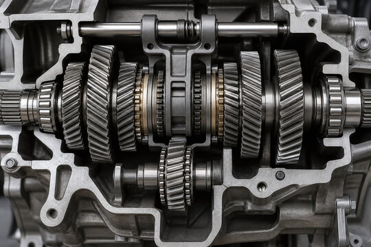 Constant mesh transmission cross section with neutral sleeve