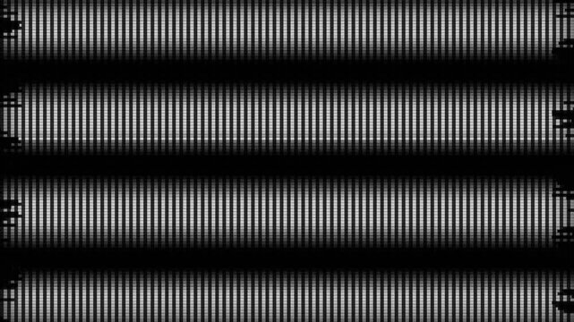 Abstract monochrome pattern featuring repeating vertical lines and textures