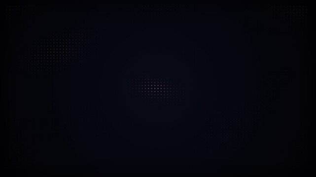 Abstract dark background with subtle glowing dots in a digital grid pattern