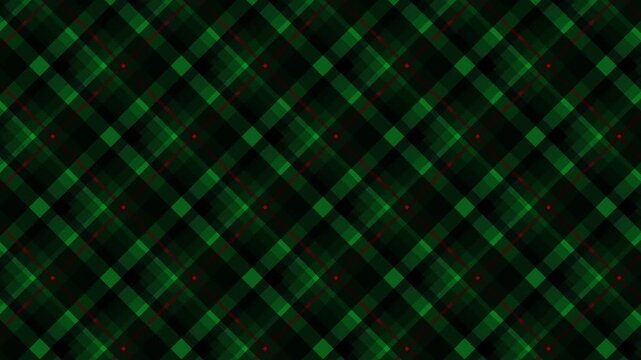 Abstract dark green and black diagonal checkered pattern design background