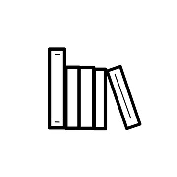 Minimalist Line Art Books Illustration