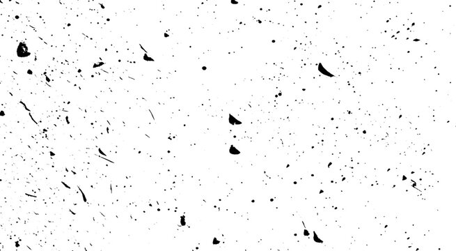 Abstract Black Ink Spots and Splashes Texture. Organic Ink Splatter Pattern