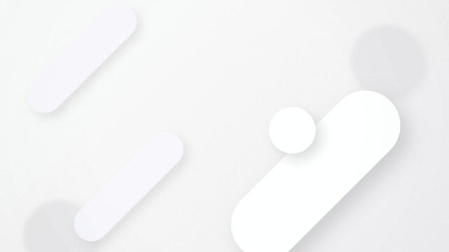Geometric pill bars and circles seamless looping motion background