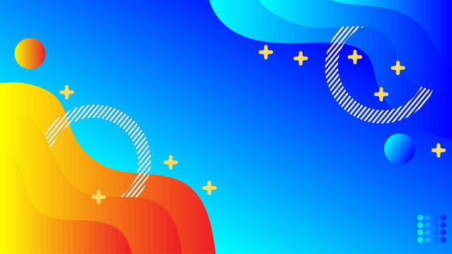 abstract background vector illustration gradient color with curves end ellipses