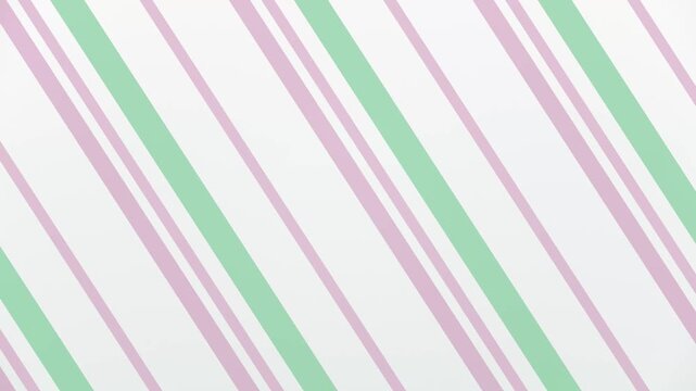 Minimalist Looping Animation of Diagonal Pink and Green Stripes