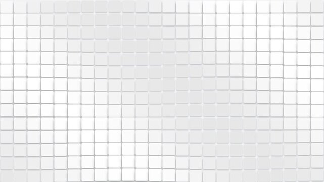 Abstract background featuring a geometric pattern of white square tiles