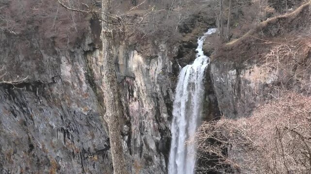 waterfall in the mountains