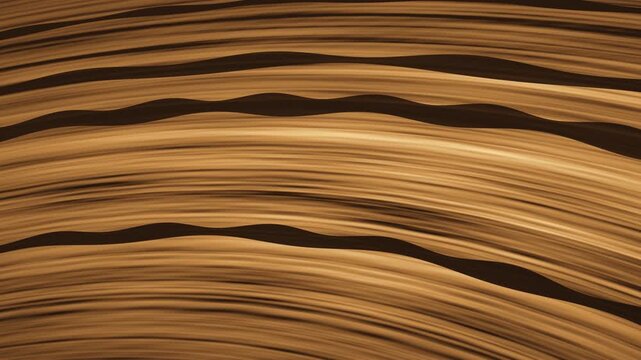 Giant Planet Ring Spiral Density Waves And Scalloped Gap Edges Seamless Loop in subtle amber tones