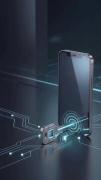 Vertical Secure Data Flow Through Network with Passwordless Smartphone Authentication