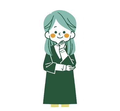 考えている女性