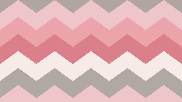   Abstract chevron zigzag pattern background vector illustration with pink gray white diagonal stripes symmetrical repetitive modern decorative design