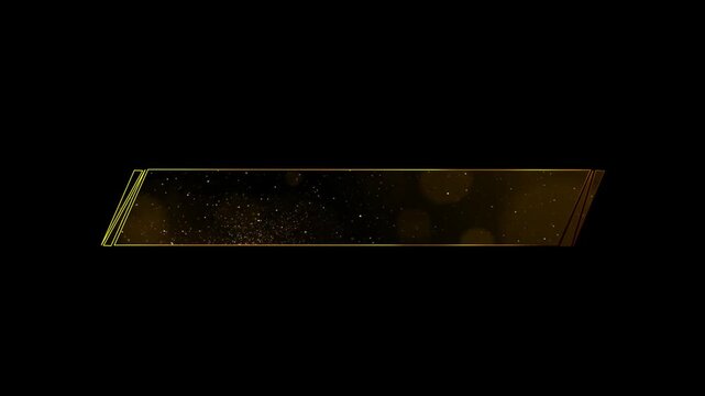 Golden Particle Lower Third Animation