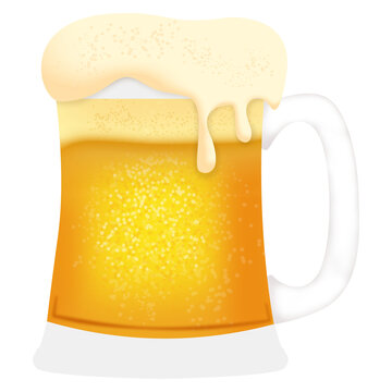 Oktoberfest Beer Mug Glass Illustration
