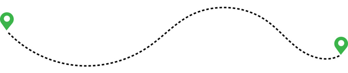Route location dotted line with pointer map design vector © WASIF-MEHMOOD