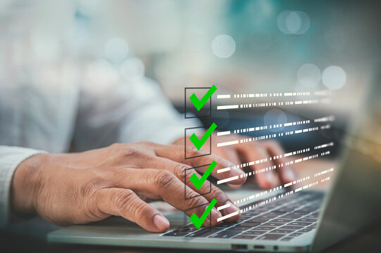 Online Task Management and Quality Assurance Concept with Interactive Checklist.