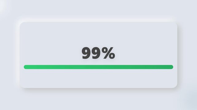 log in percentage animation