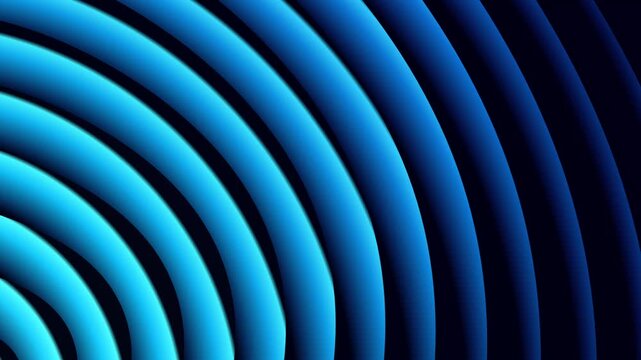 Rings Abstract Design with Gradient Blue Tones, Creating a Modern and Dynamic Visual Effect. Circular Patterns and Smooth Transitions.