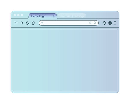 Clean web browser interface design with tabs for modern software application view