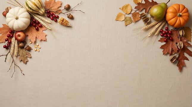 A beautiful thanksgiving floral arrangement featuring pumpkins dried flowers and autumn foliage creates a warm and inviting atmosphere for a festive celebration