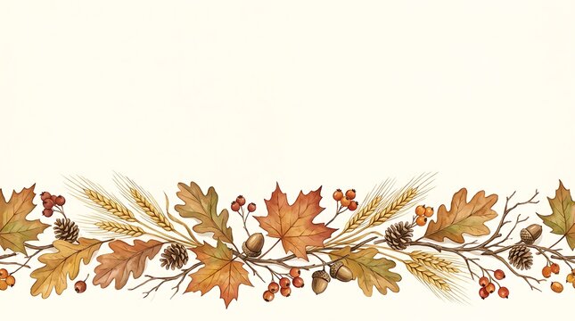 A vibrant and colorful autumn landscape evokes the spirit of thanksgiving representing gratitude family gatherings and the beauty of the fall season's transition