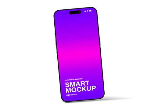 Minimalist Mobile Screen Mockup PSD for App & Web Design