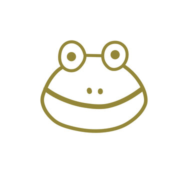 cartoon illustration of a frog