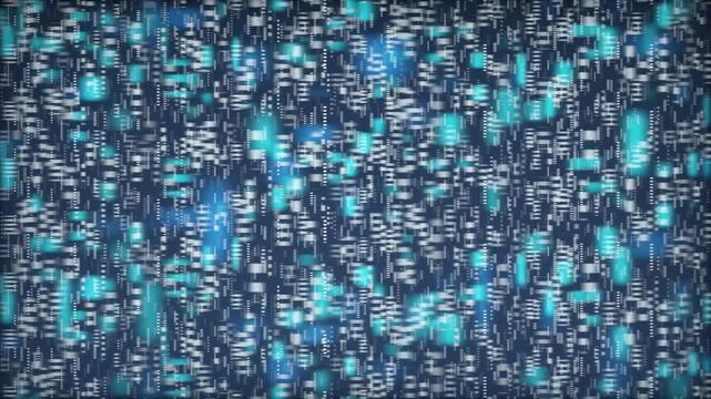 Digital data stream abstract motion graphic background loop