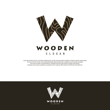 Wood and wooden texture icon logo design illustration vector