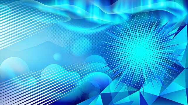 abstract blue background with rays