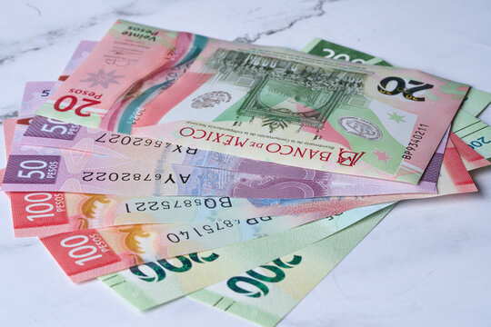 Billetes mexicanos, de denominaci&oacute;n de 20, 50, 100 y 200 pesos