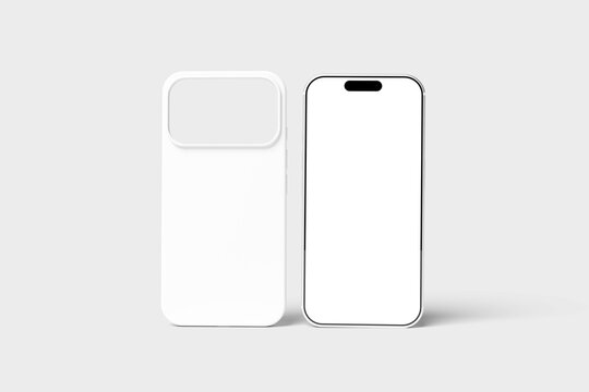 Blank smartphone and Case Mockup