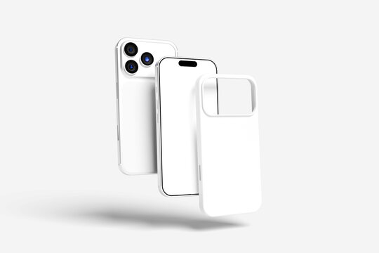 Blank smartphone and Case Mockup