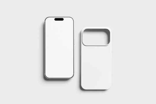 Blank smartphone and Case Mockup
