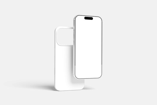 Blank smartphone and Case Mockup