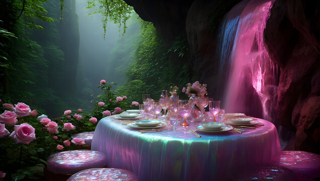A Mysterious Banquet in a Cave