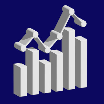 Forex Trading  icons set 3D image