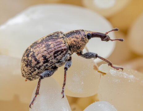 Rice Weevil Among Rice Grains in Household Food Storage