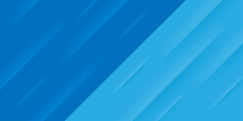 Obraz premium Blue abstract vector long banner. Minimal background with arrows and copy space for text. Design for poster, template on web, backdrop, banner, brochure, website, flyer, landing page, presentation. 