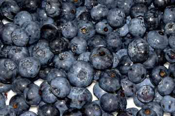 Healthy eating. A beautiful background of ripe blueberries.  © dzmitry_2014