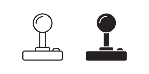 Retro arcade joystick controllers for gaming entertainment application. © SAJID