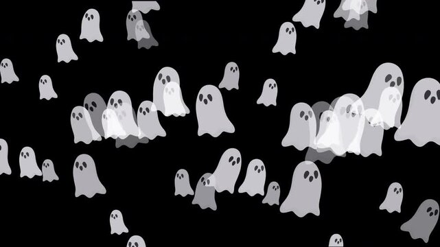 Halloween Ghost particle with Alpha