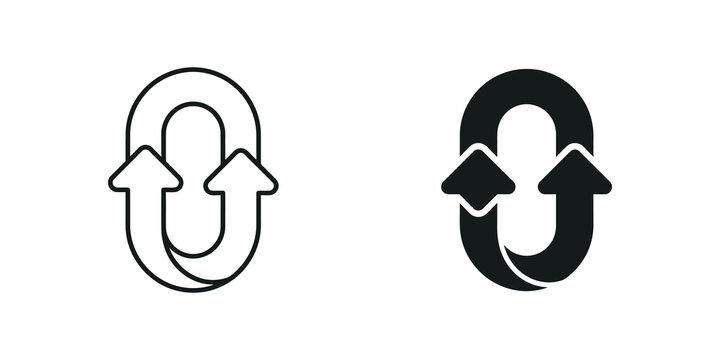 Update sync arrows outline and solid black icon for data processing.