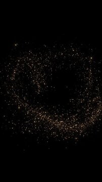 Golden light travels elegant path, leaving glitter, sparks, dust black. magical transitions, logo reveals, wedding titles, luxury advertising, festive greetings, fantasy scenes, cinematic overlays.