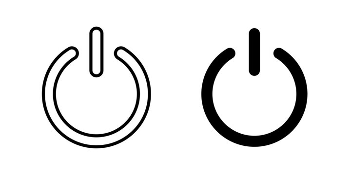 Button On Off Icon represents switching a device or function between active and inactive states. Ideal for controls, settings, electronics, appliances, and applications.