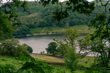 Obraz premium Rydal Water lake in the Lake District National Park, Cumbria, England, UK - 4 September 2026.
