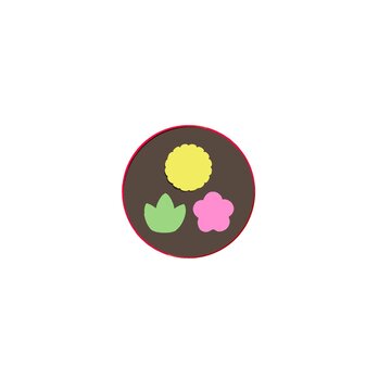 japanese wagashi sweets set traditional confectionery vector illustration isolated on white background wagashi icon matcha tea dessert floral shape line art doodle character for Japanese cafe menu sti