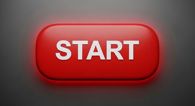 Button labeled start red background