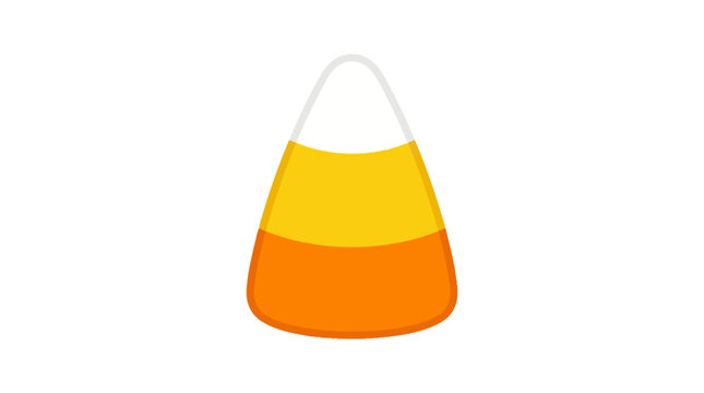 Vector illustration of candy corn concept vector illustration for creative projects and modern business isolated background element